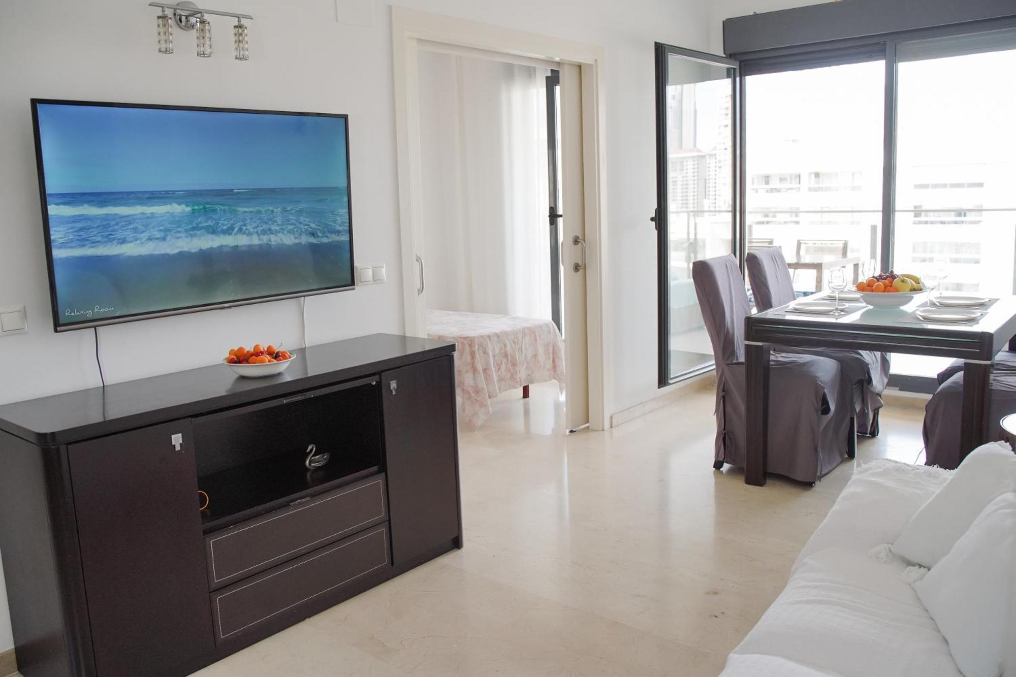 Ferienwohnung Amplio Apartamento Con Vistas A La Playa Benidorm Exterior foto